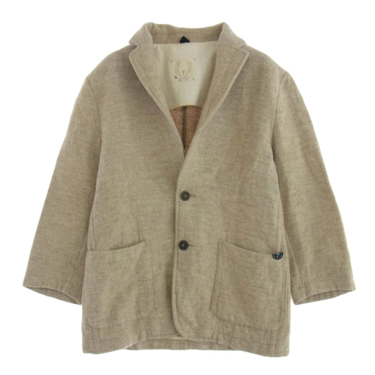 ティージャケット 2B ウール ジャケット グレー系【中古】