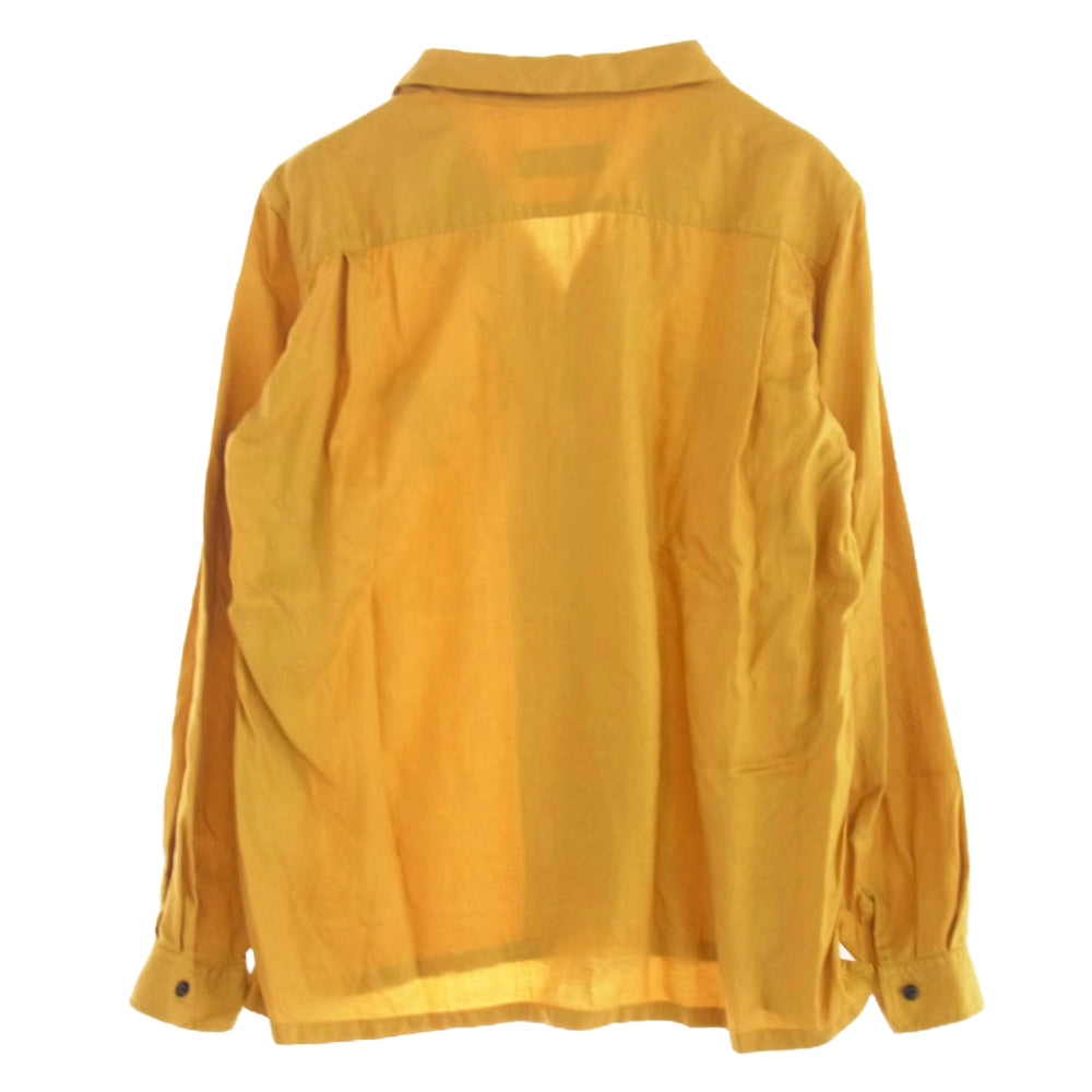 RUDE GALLERY ルードギャラリー HUMMINGBIRD OPEN COLLAR L/S SHIRT ハミングバード オープンカラー ロングスリーブ 長袖 シャツ イエロー系 3【中古】
