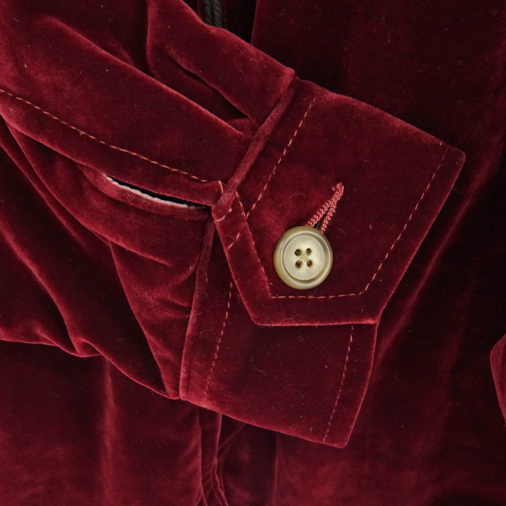 HOUSTON ヒューストン 51382 Velveteen Vietnam Jakcket ベルベット ベトナム ジャケット ベトジャン ワインレッド系 XL【極上美品】【中古】