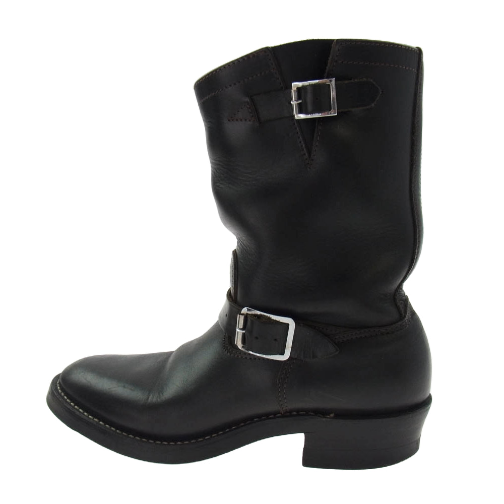 キーストーン 501-0119J38 レザー バイカー エンジニアブーツ ブラック系 9D【中古】