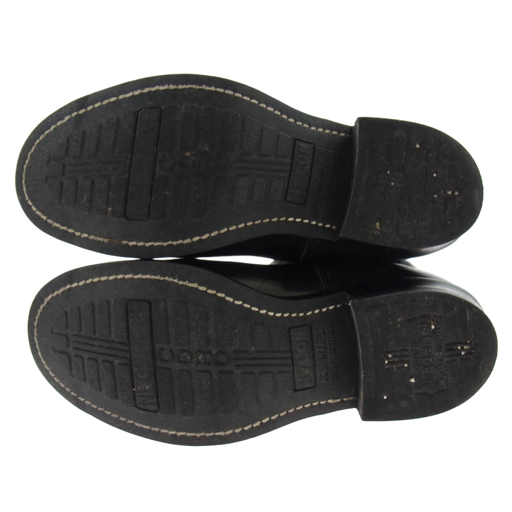 キーストーン 501-0119J38 レザー バイカー エンジニアブーツ ブラック系 9D【中古】