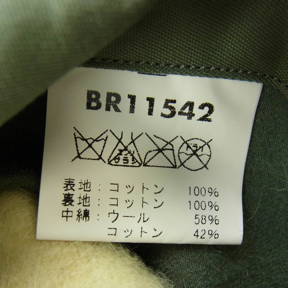 Buzz Rickson's バズリクソンズ BR11542 N-3B Modified モディファイド フライトJKT ファーフード付 フライトジャケット カーキ系 M【極上美品】【中古】