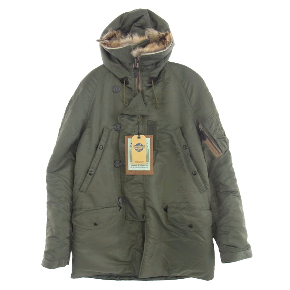 Buzz Rickson's バズリクソンズ BR14925 Type N-3B MFG. CO. SLENDER スレンダータイプ フライトジャケット カーキ系 M【極上美品】【中古】