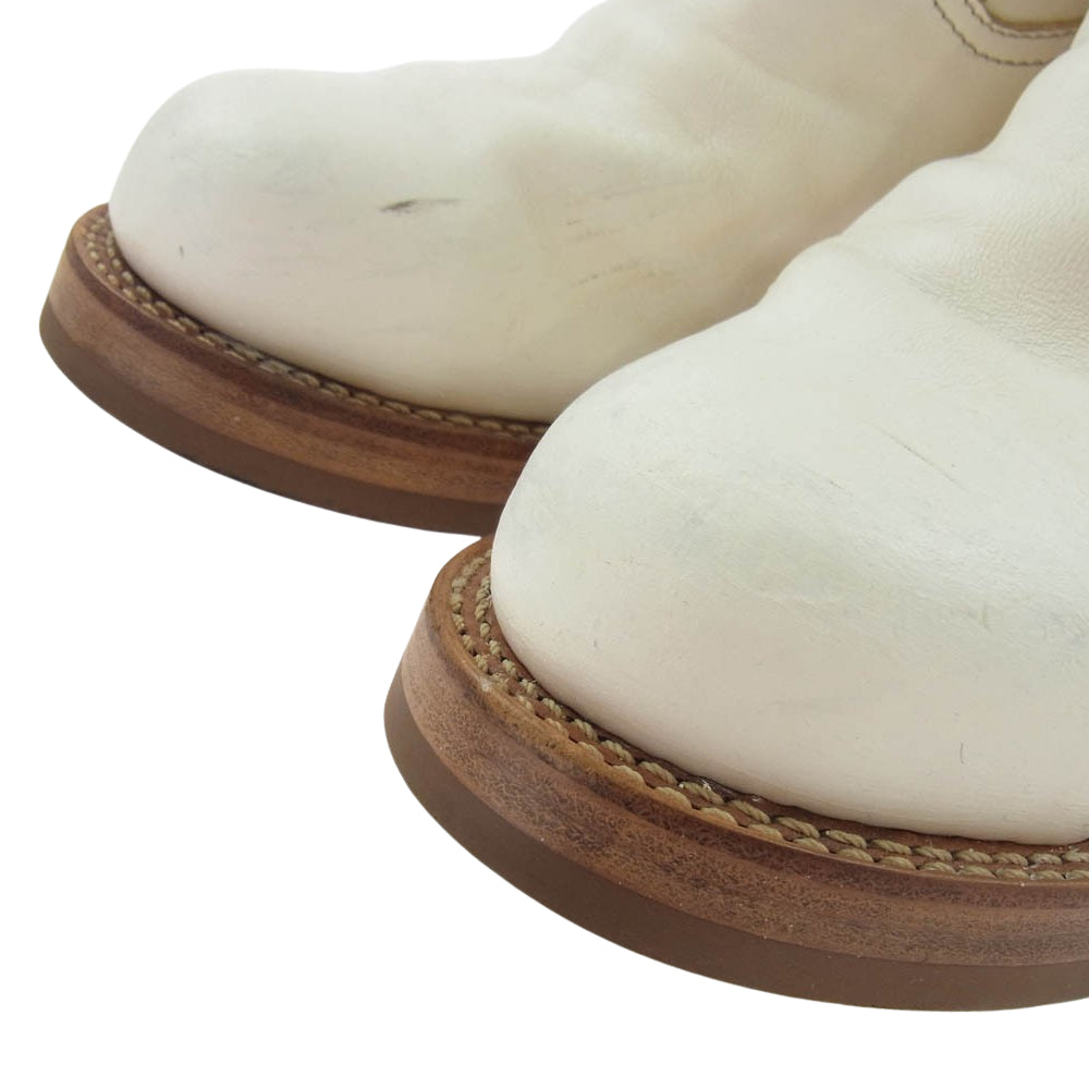 MADE IN GM JAPAN メイドインジーエムジャパン with milk ウィズミルク エンジニアブーツ ホワイト系 8.5【中古】