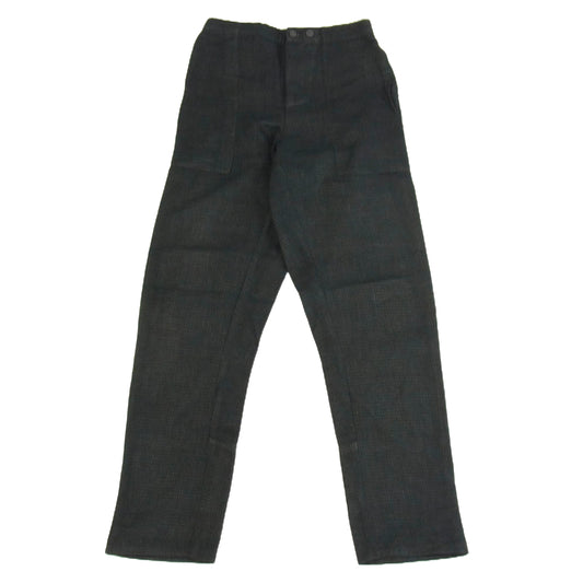 STEPHAN SCHNEIDER ステファンシュナイダー ウエストゴム チェック柄 イージー パンツ ブラック系【中古】