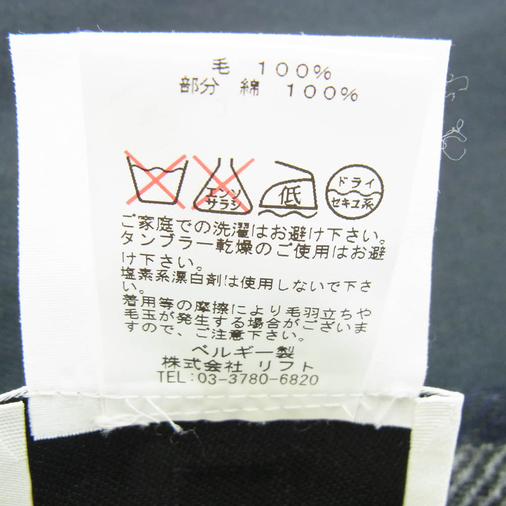 STEPHAN SCHNEIDER ステファンシュナイダー チェック柄 ウール プルオーバー シャツ グレー系 4【中古】
