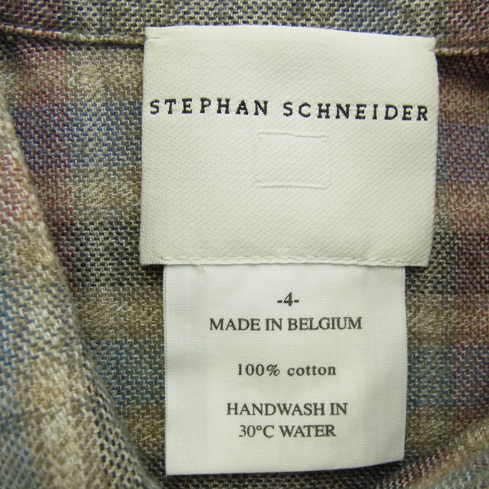STEPHAN SCHNEIDER ステファンシュナイダー シャドウ チェック 長袖 シャツ マルチカラー系 4【中古】