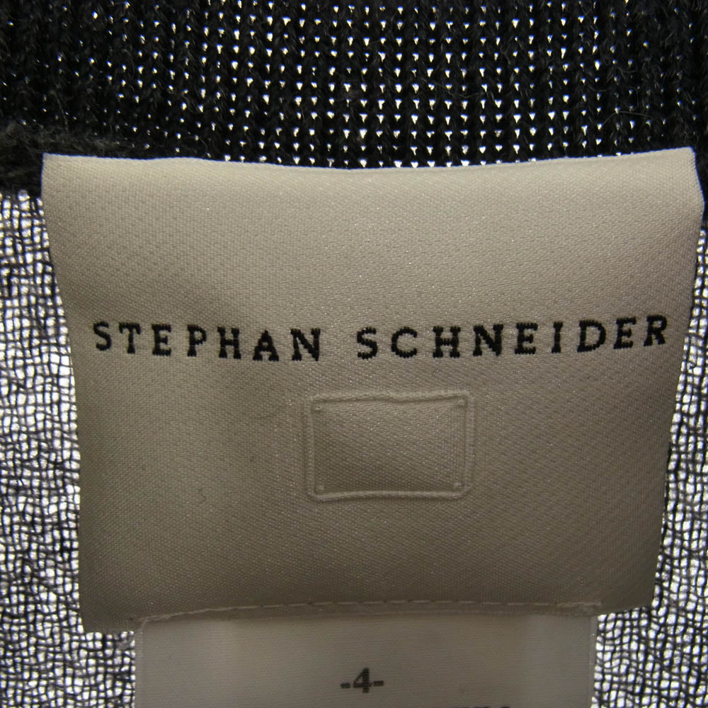 STEPHAN SCHNEIDER ステファンシュナイダー ベルギー製 ウール ブロックチェック プルオーバー グレー系 ブラック系 ネイビー 4【中古】