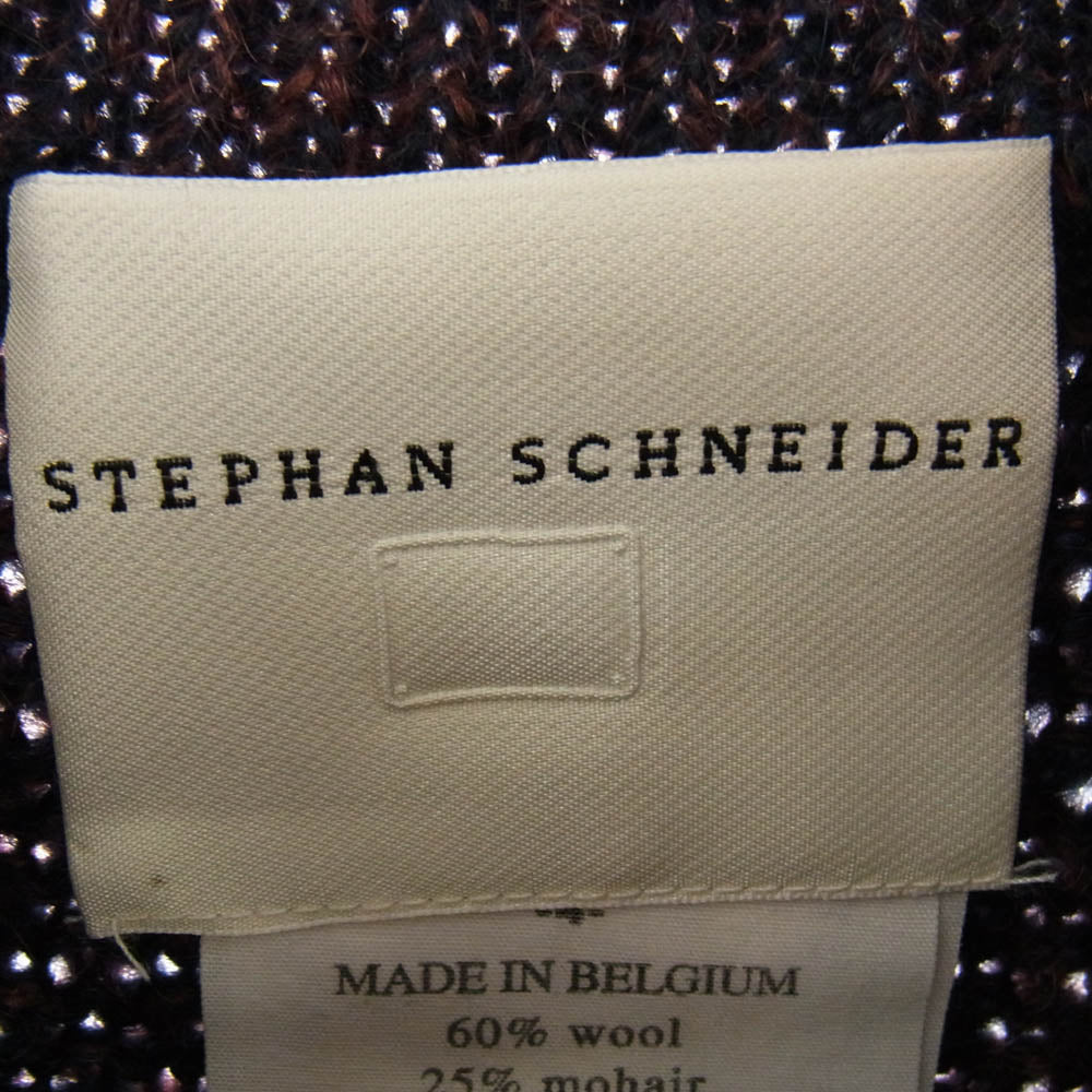 STEPHAN SCHNEIDER ステファンシュナイダー ベルギー製 モヘア混ウール ローゲージ クルーネック ニット マルチカラー系 4【中古】