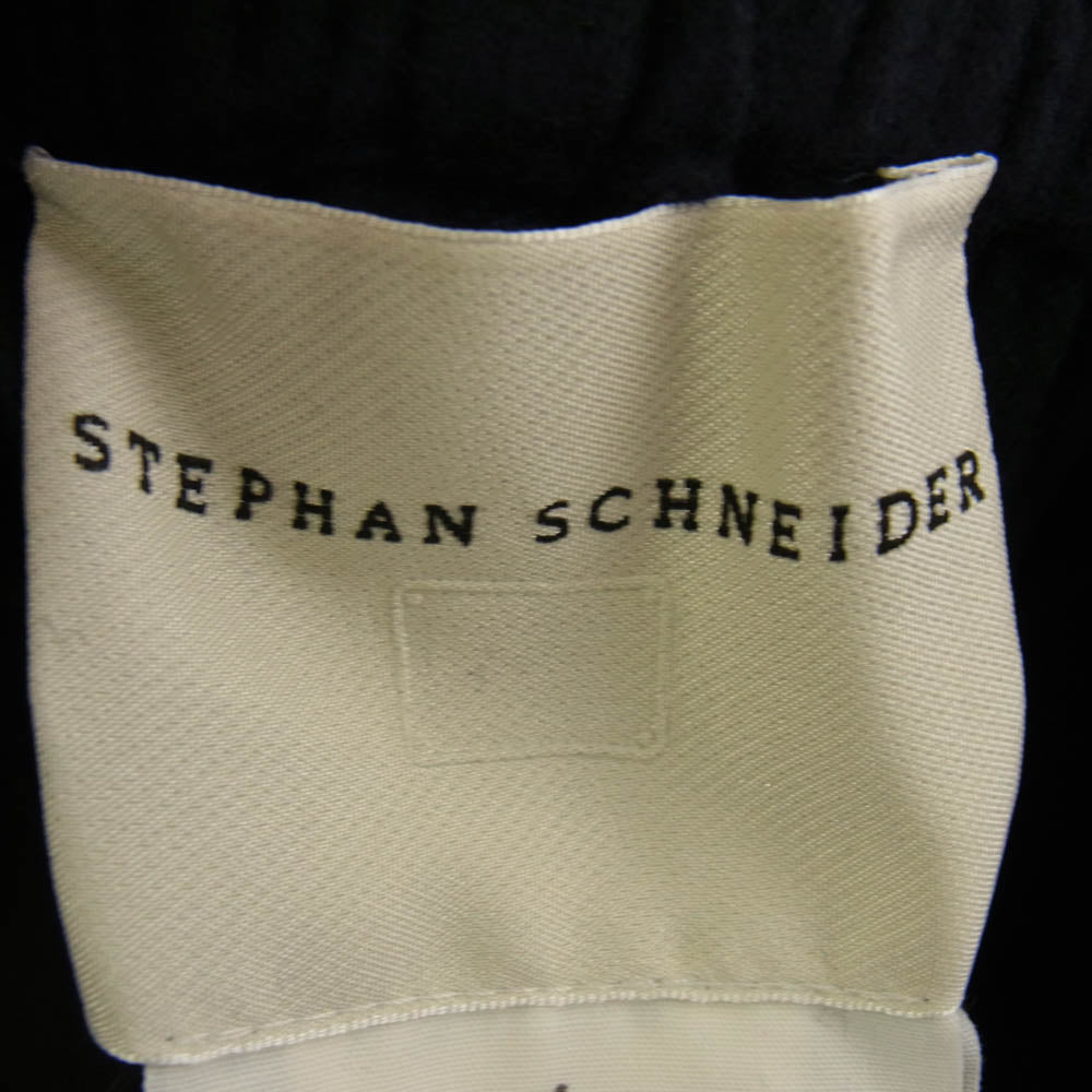 STEPHAN SCHNEIDER ステファンシュナイダー ニット切替 ストレート イージー パンツ ダークネイビー系【中古】