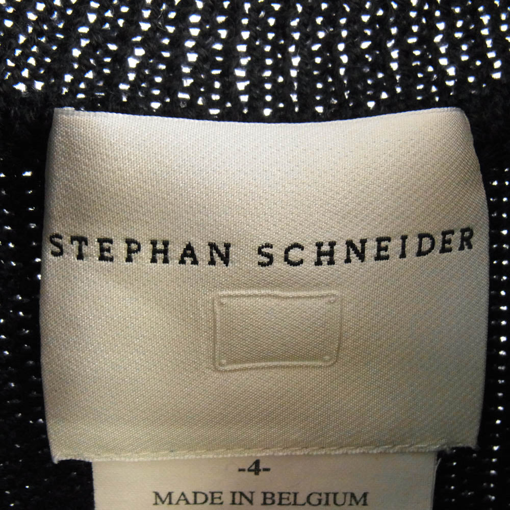 STEPHAN SCHNEIDER ステファンシュナイダー ベルギー製 アルパカウール ハイネック ニット ブラック系 4【中古】