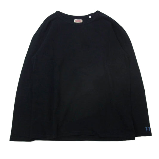 HOLLYWOOD RANCH MARKET ハリウッドランチマーケット ストレッチ ロングスリーブ 長袖 Tシャツ カットソー ブラック系 5【中古】