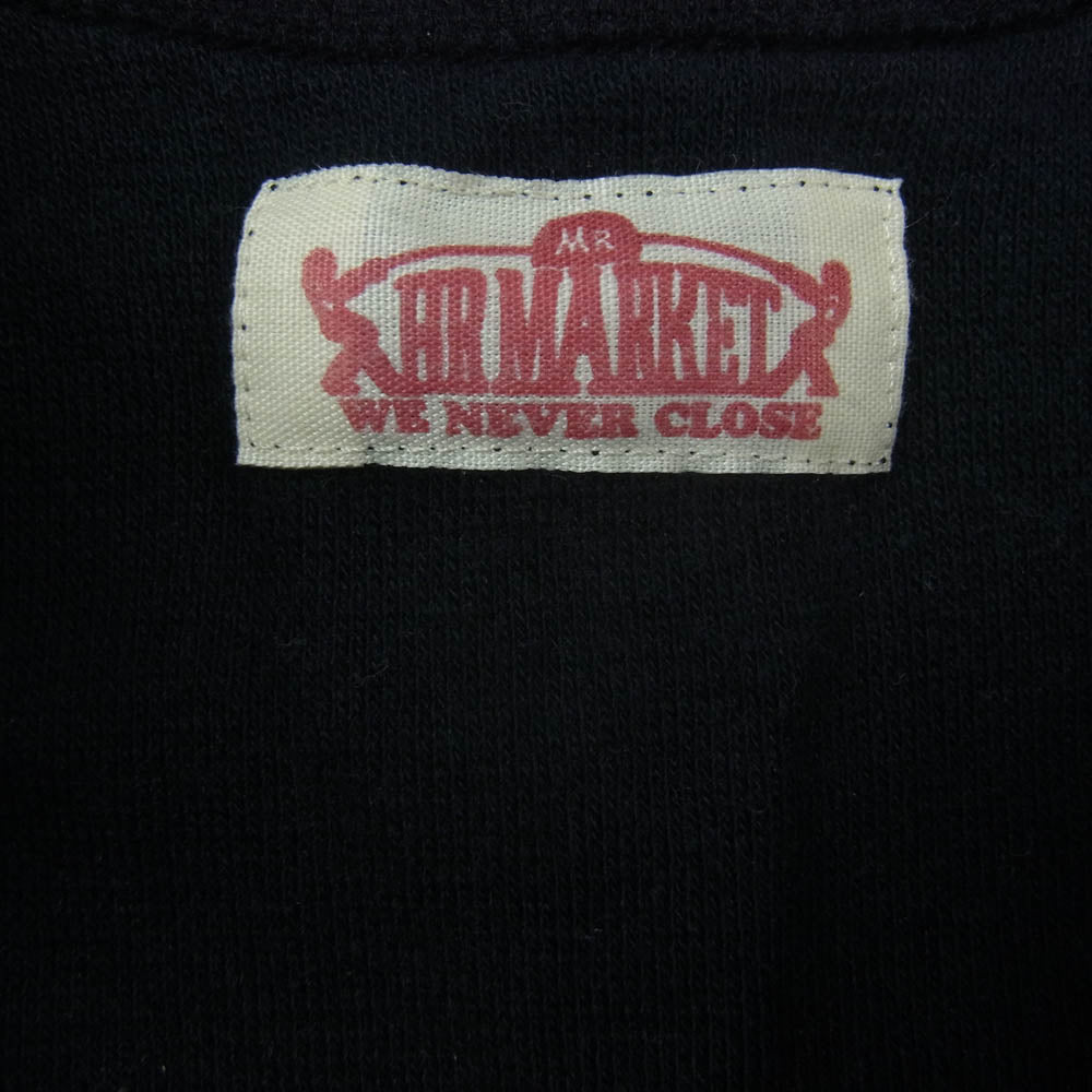 HOLLYWOOD RANCH MARKET ハリウッドランチマーケット ストレッチ ロングスリーブ 長袖 Tシャツ カットソー ブラック系 5【中古】