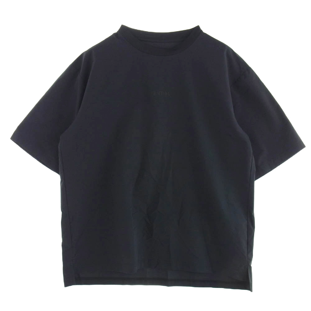 テンシャル ラバーロゴ 血行促進 ルームウェア Tシャツ ブラック系 XL【中古】
