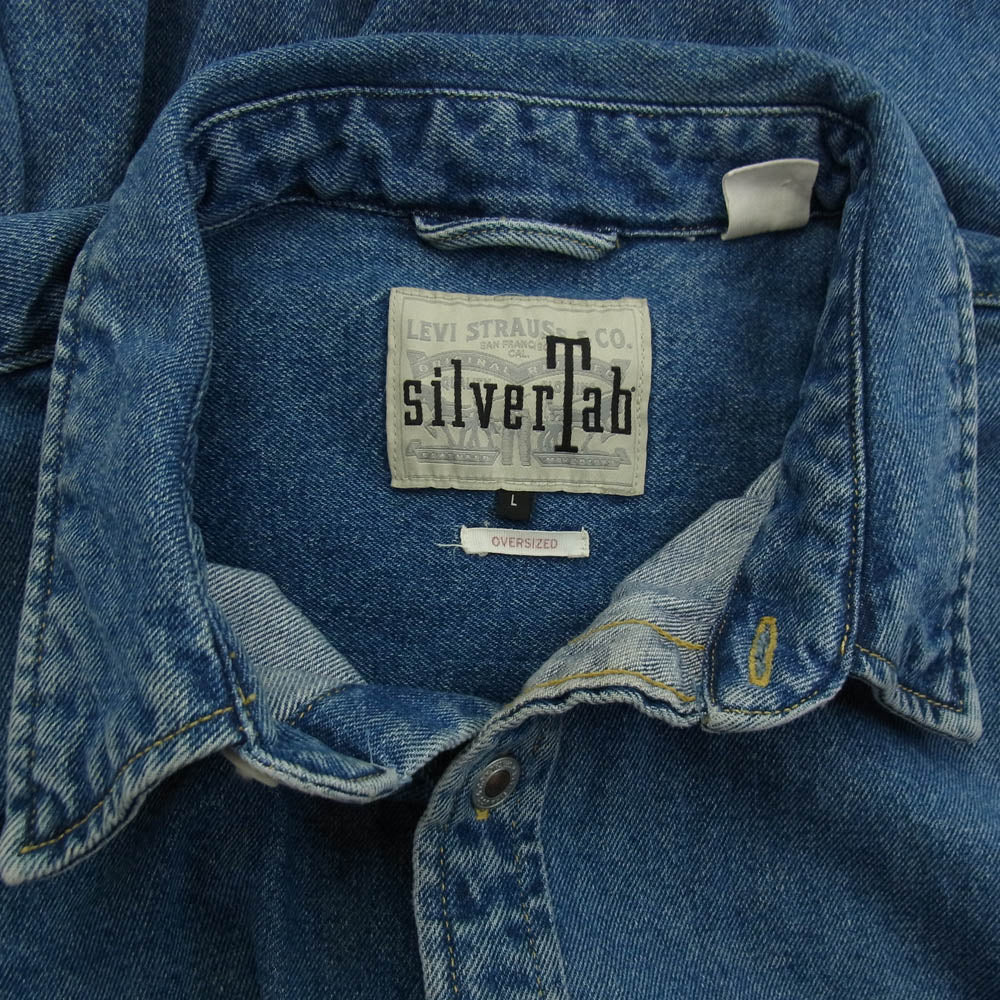 Levi's リーバイス PC9-A3404-0000 SILVERTAB シルバータブ デニムシャツ インディゴブルー系 L【中古】