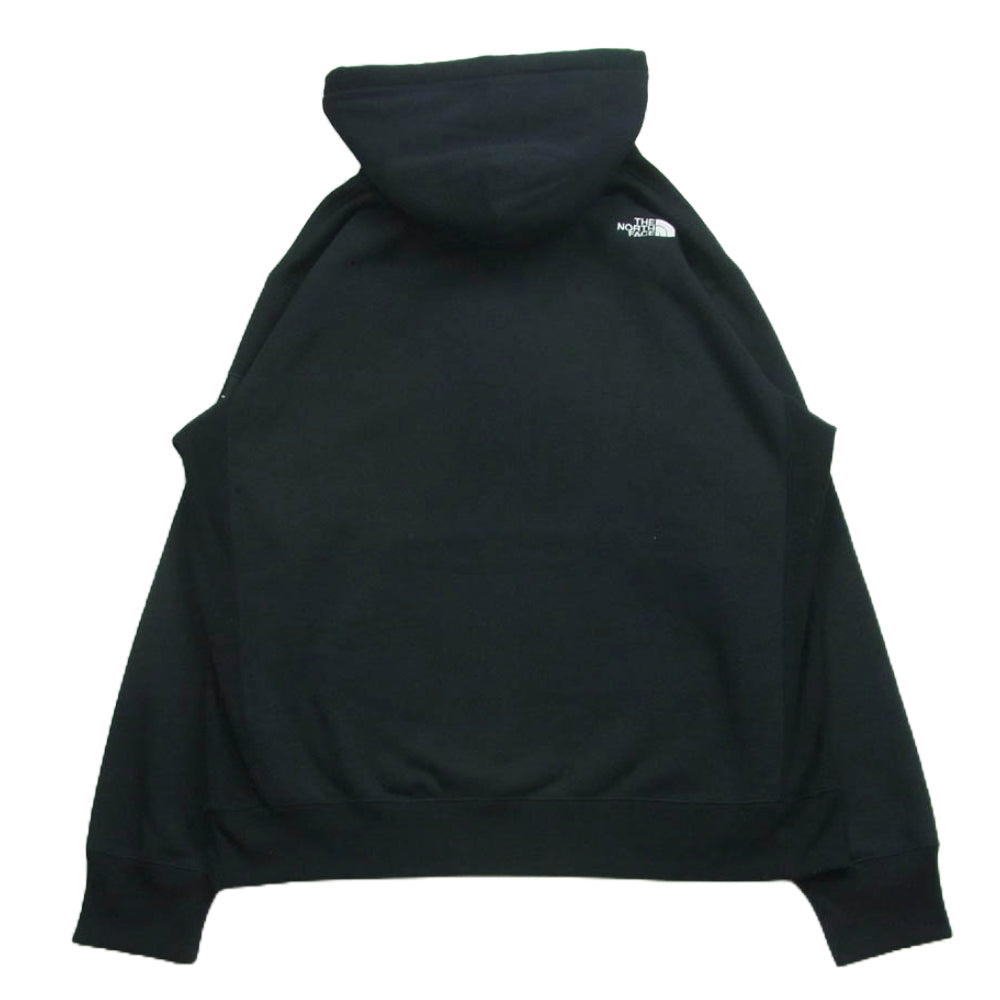 THE NORTH FACE ノースフェイス NT62338 Square Logo Hoodie スクエア ロゴ フーディー パーカー ブラック系 XXL【中古】