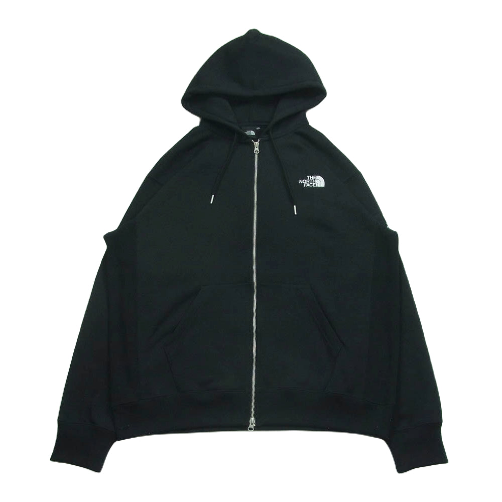 THE NORTH FACE ノースフェイス NT62349 Square Logo FULL ZIP スクエア ロゴ フルジップ パーカー ブラック系 XXL【中古】