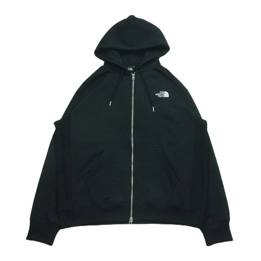 THE NORTH FACE ノースフェイス NT62349 Square Logo FULL ZIP スクエア ロゴ フルジップ パーカー ブラック系 XXL【中古】