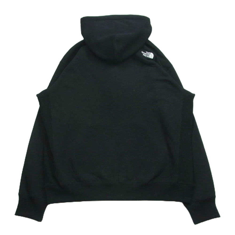 THE NORTH FACE ノースフェイス NT62349 Square Logo FULL ZIP スクエア ロゴ フルジップ パーカー ブラック系 XXL【中古】