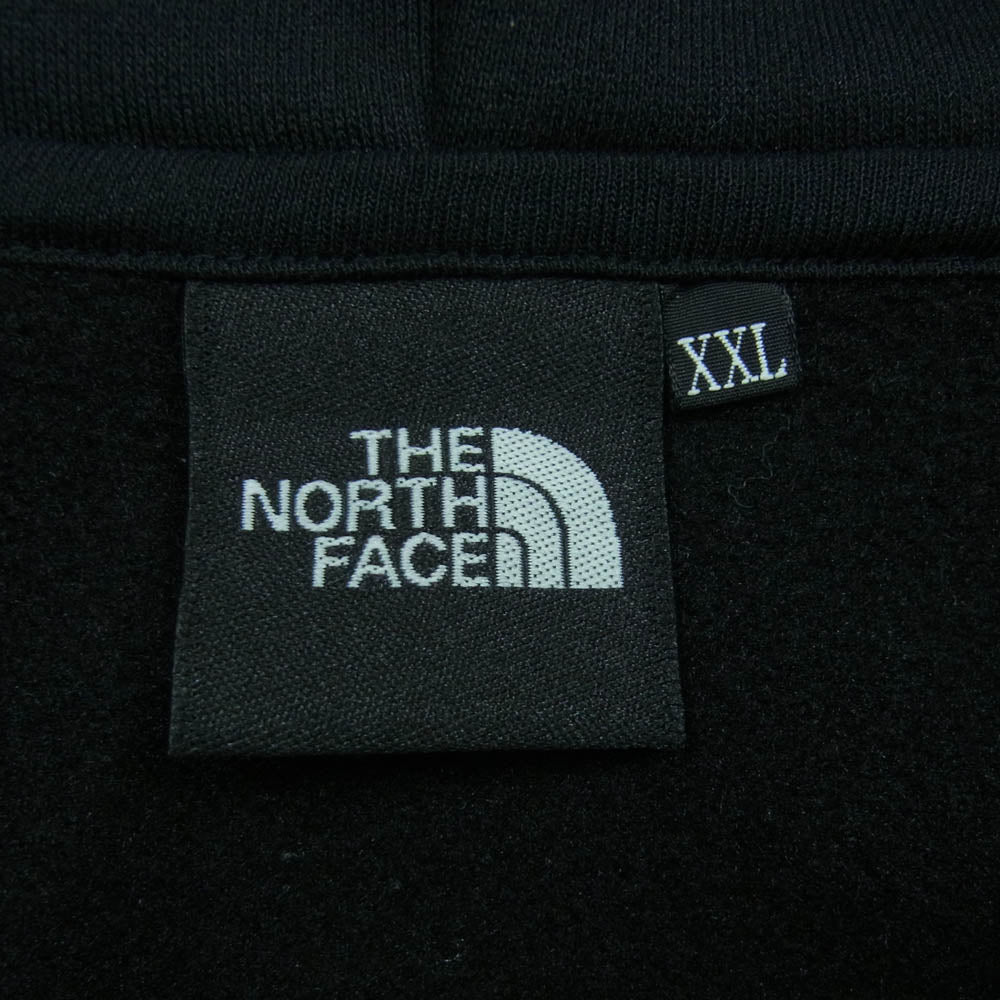 THE NORTH FACE ノースフェイス NT62349 Square Logo FULL ZIP スクエア ロゴ フルジップ パーカー ブラック系 XXL【中古】