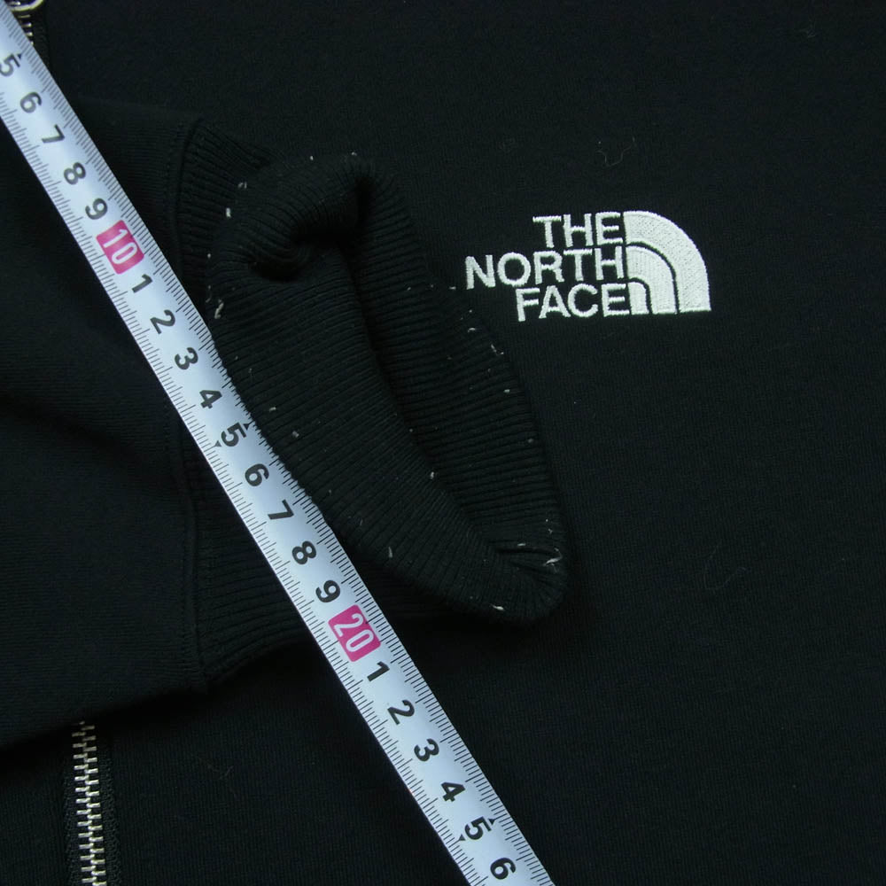 THE NORTH FACE ノースフェイス NT62349 Square Logo FULL ZIP スクエア ロゴ フルジップ パーカー ブラック系 XXL【中古】