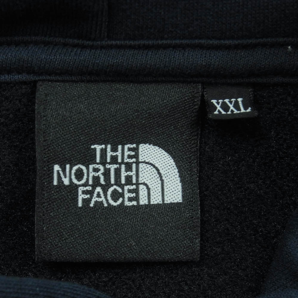 THE NORTH FACE ノースフェイス NT62338 Square Logo Hoodie スクエア ロゴ フーディー パーカー ダークネイビー系 XXL【中古】