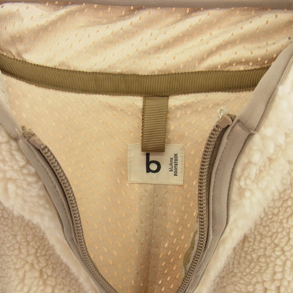 blurhms ブラームス 23AW broots23f30 Recycle Boa Zip Jacket ジップアップ ボア ジャケット ベージュ系 2【中古】