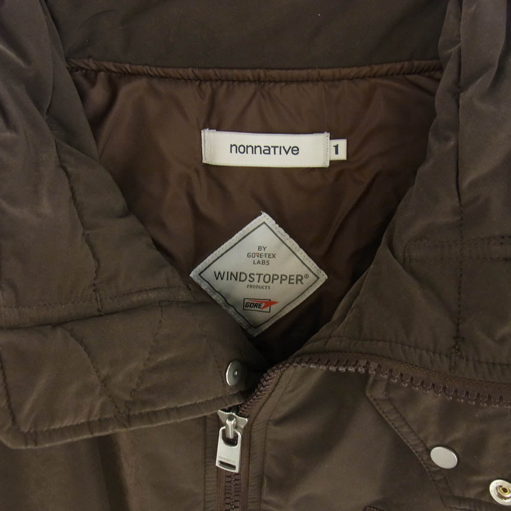 nonnative ノンネイティブ 24AW NN-JU4501 TROOPER PUFF BLOUSON GORE-TEX トルーパー パフ ブルゾン ゴアテックス 中綿 ブラウン系 1【中古】