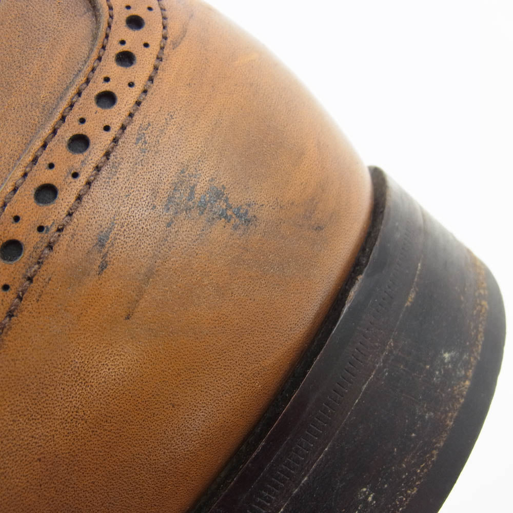 グレンソン 6331 英国製 ウィングチップ レザー シューズ ブラウン系 8【中古】