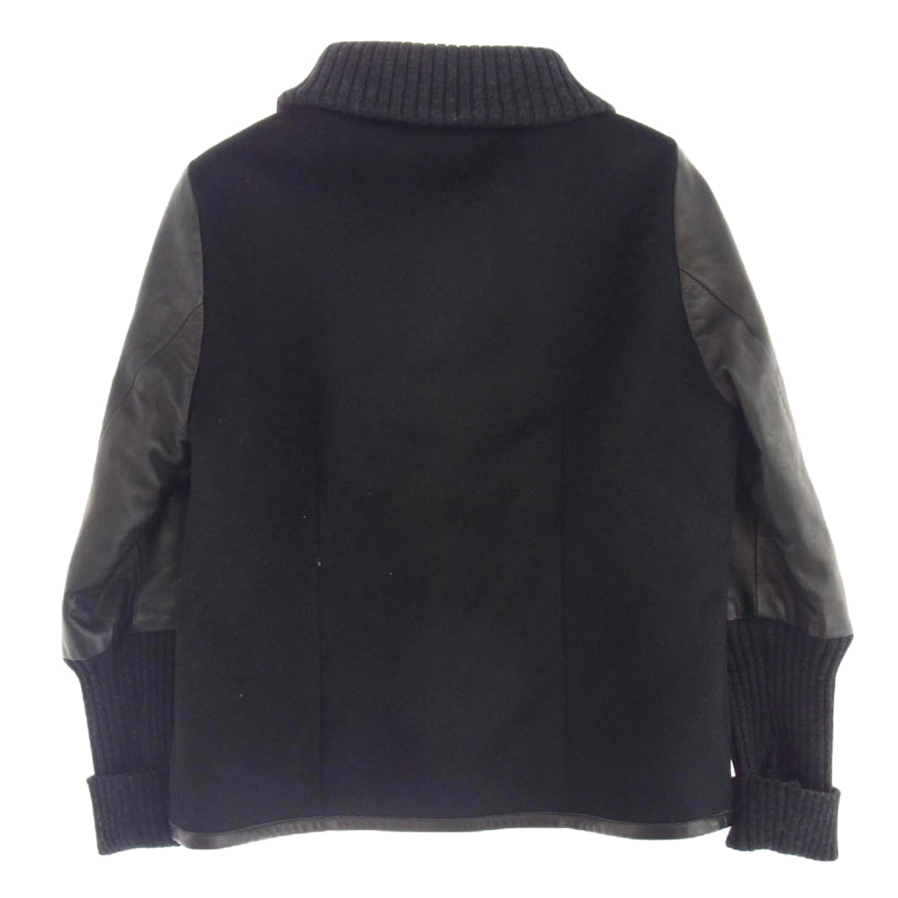 slowgun スロウガン カシミヤ 100％レザー スリーブ スタジアム