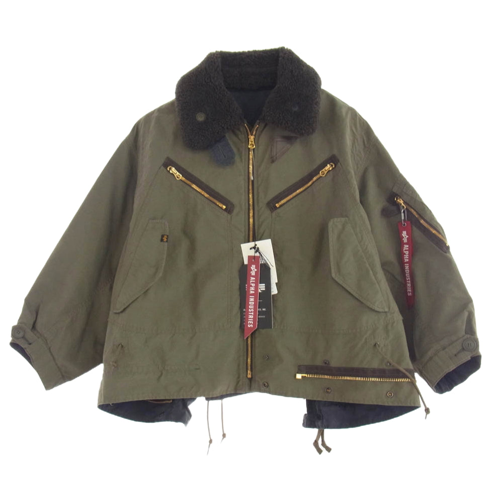 beautiful people ビューティフルピープル 23AW 1325103001 Alpha double-end c/n mods coat アルファ 4 WAY デザイン モッズ コート ジャケット カーキ系 XS【中古】