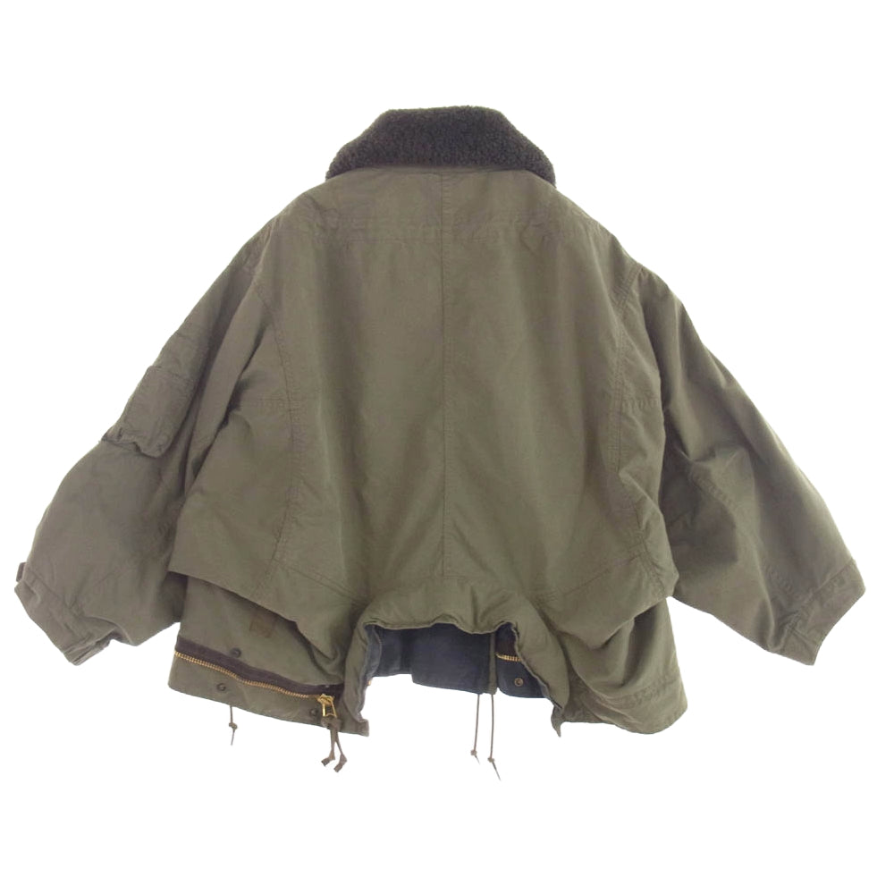 beautiful people ビューティフルピープル 23AW 1325103001 Alpha double-end c/n mods coat アルファ 4 WAY デザイン モッズ コート ジャケット カーキ系 XS【中古】