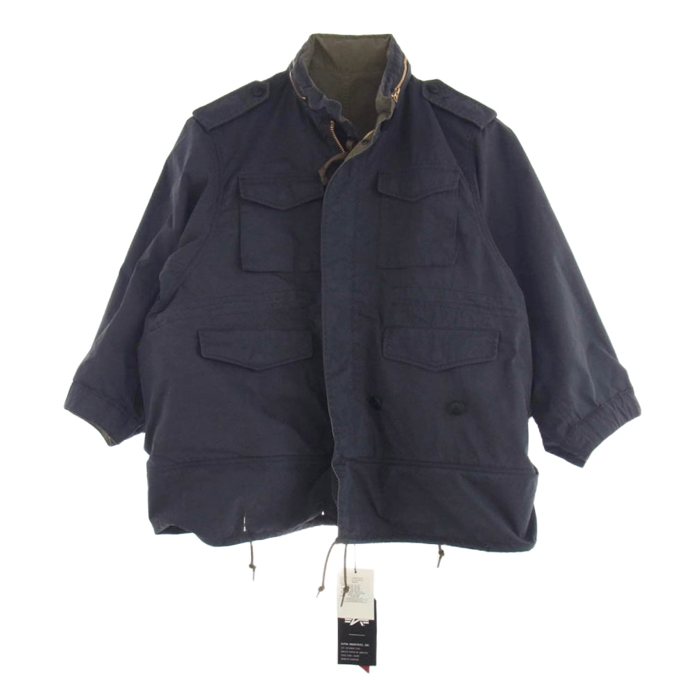 beautiful people ビューティフルピープル 23AW 1325103001 Alpha double-end c/n mods coat アルファ 4 WAY デザイン モッズ コート ジャケット カーキ系 XS【中古】