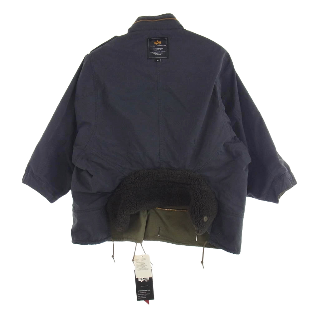 beautiful people ビューティフルピープル 23AW 1325103001 Alpha double-end c/n mods coat アルファ 4 WAY デザイン モッズ コート ジャケット カーキ系 XS【中古】