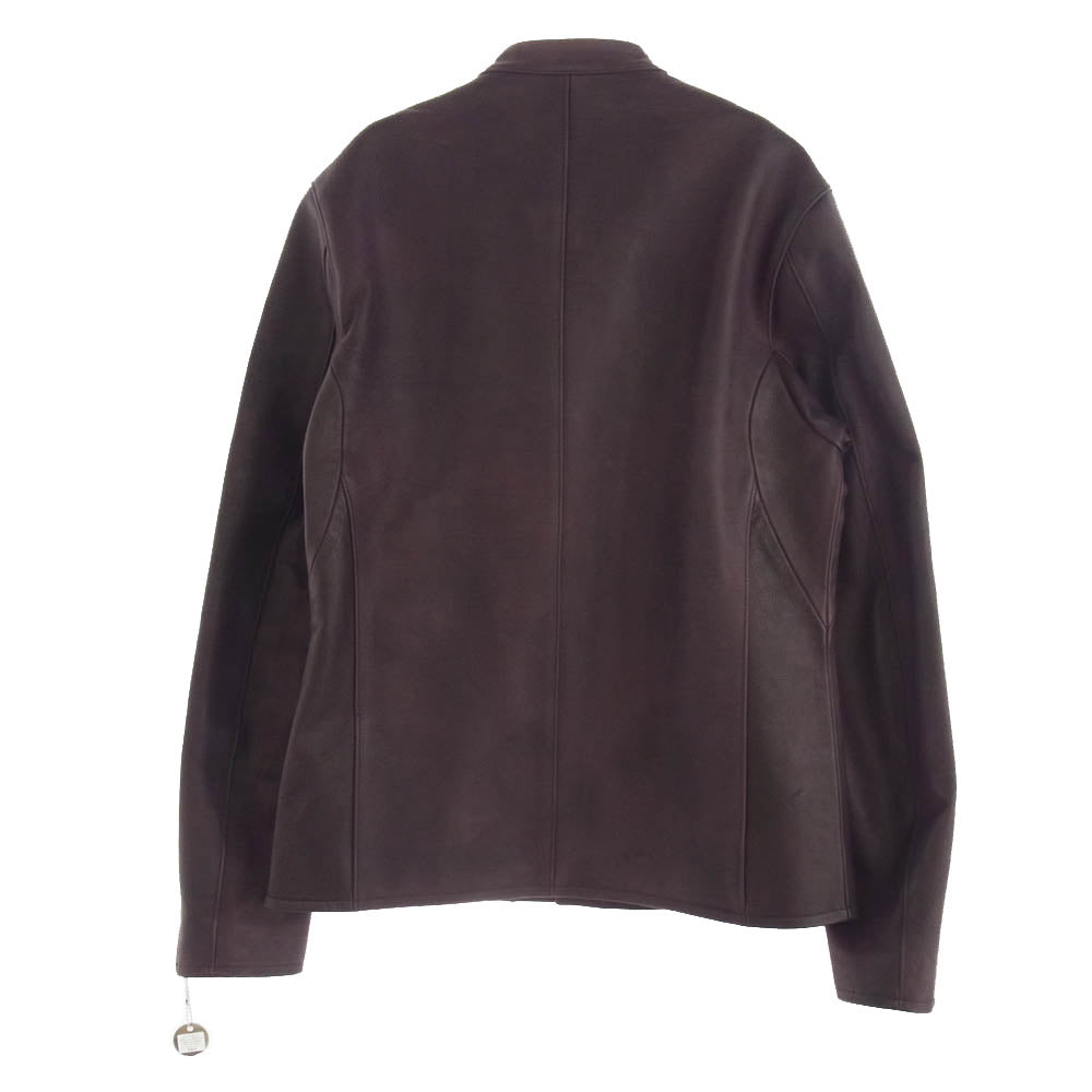 STRUM ストラム STL082-06 フルタンニン鞣し カーフスキン 燃焼製品染め ELEVEN セミダブル ライダースジャケット CRIMSON RED L【中古】