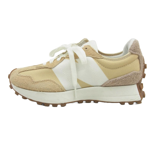NEW BALANCE ニューバランス MS327UE × BEAMS Exclusive 327 Beige ビームス 別注 ニューバランス 327 ベージュ ローカット スニーカー ライトブラウン系 24.5cm【美品】【中古】