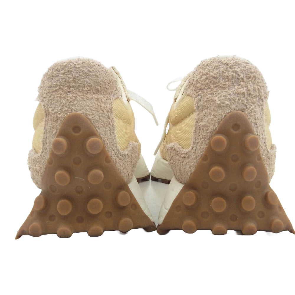 NEW BALANCE ニューバランス MS327UE × BEAMS Exclusive 327 Beige ビームス 別注 ニューバランス 327 ベージュ ローカット スニーカー ライトブラウン系 24.5cm【美品】【中古】
