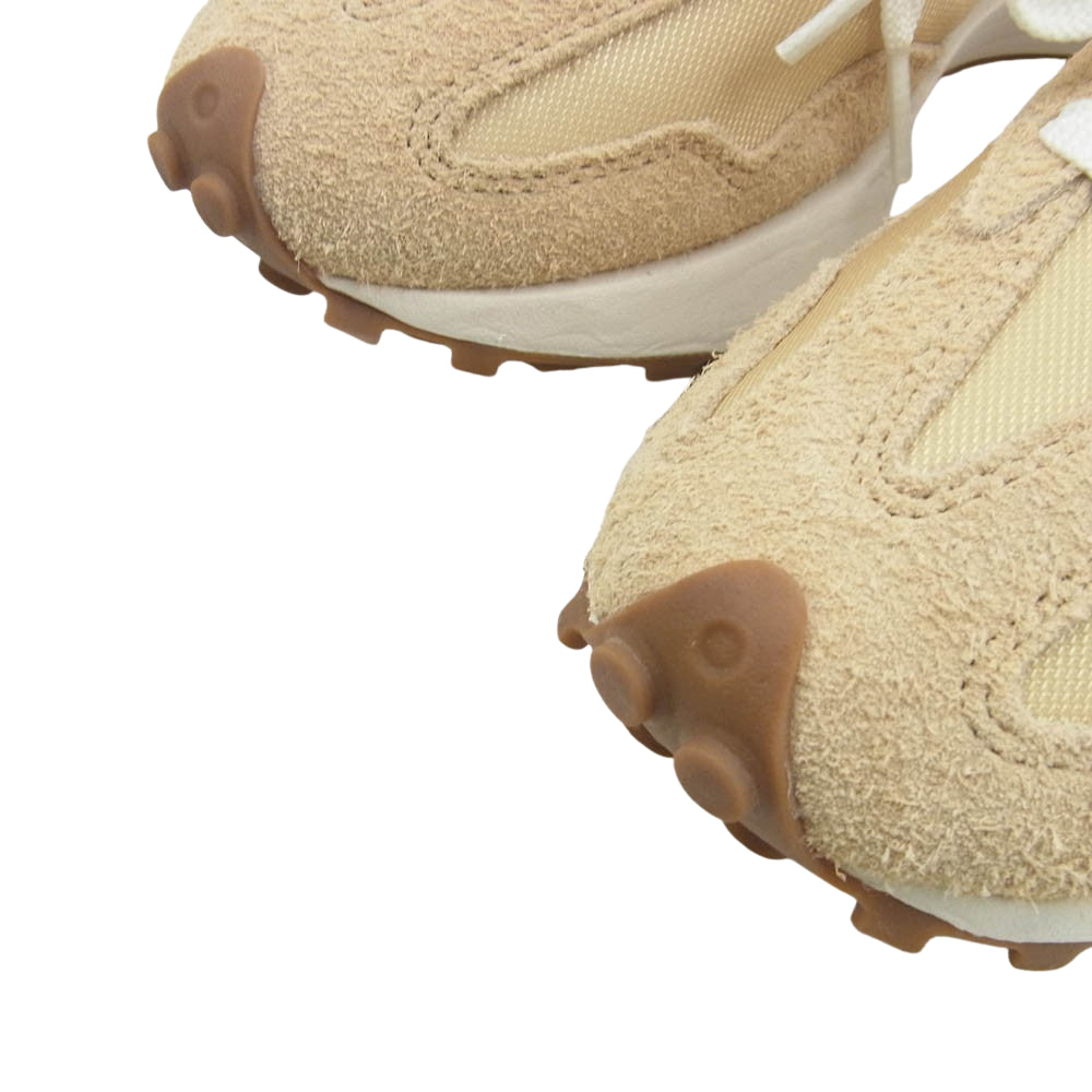 NEW BALANCE ニューバランス MS327UE × BEAMS Exclusive 327 Beige ビームス 別注 ニューバランス 327 ベージュ ローカット スニーカー ライトブラウン系 24.5cm【美品】【中古】