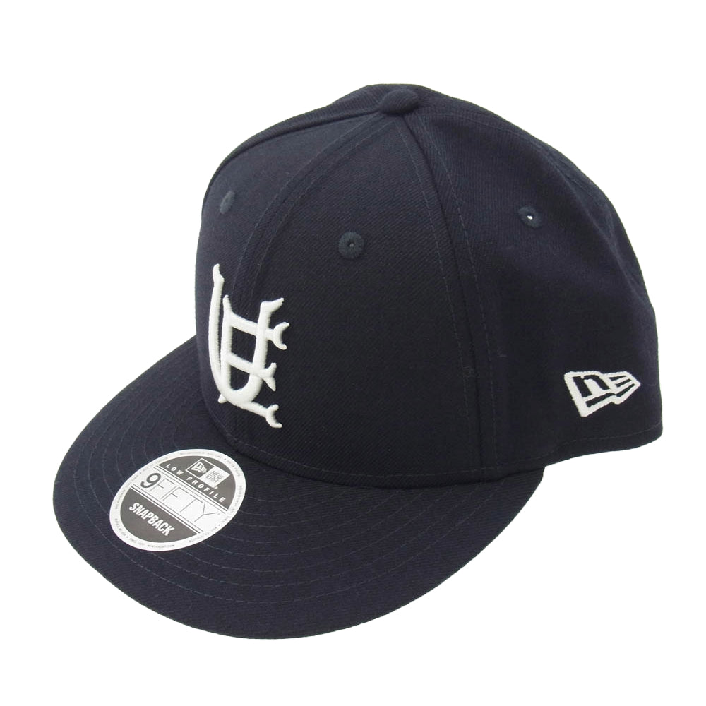 uniform experiment ユニフォームエクスペリメント 23SS UE-230054 × NEW ERA 9FIFTY LOW PROFILE CAP NAVY ニューエラ フィフティー イニシャルロゴ 刺繍 キャップ ネイビー系 ダークネイビー系【中古】
