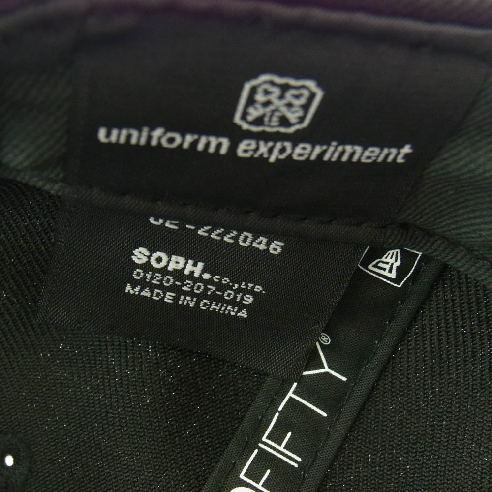 uniform experiment ユニフォームエクスペリメント 23SS UE-230054 × NEW ERA 9FIFTY LOW PROFILE CAP Black ニューエラ フィフティー イニシャルロゴ 刺繍 キャップ ブラック系 ブラック系【中古】