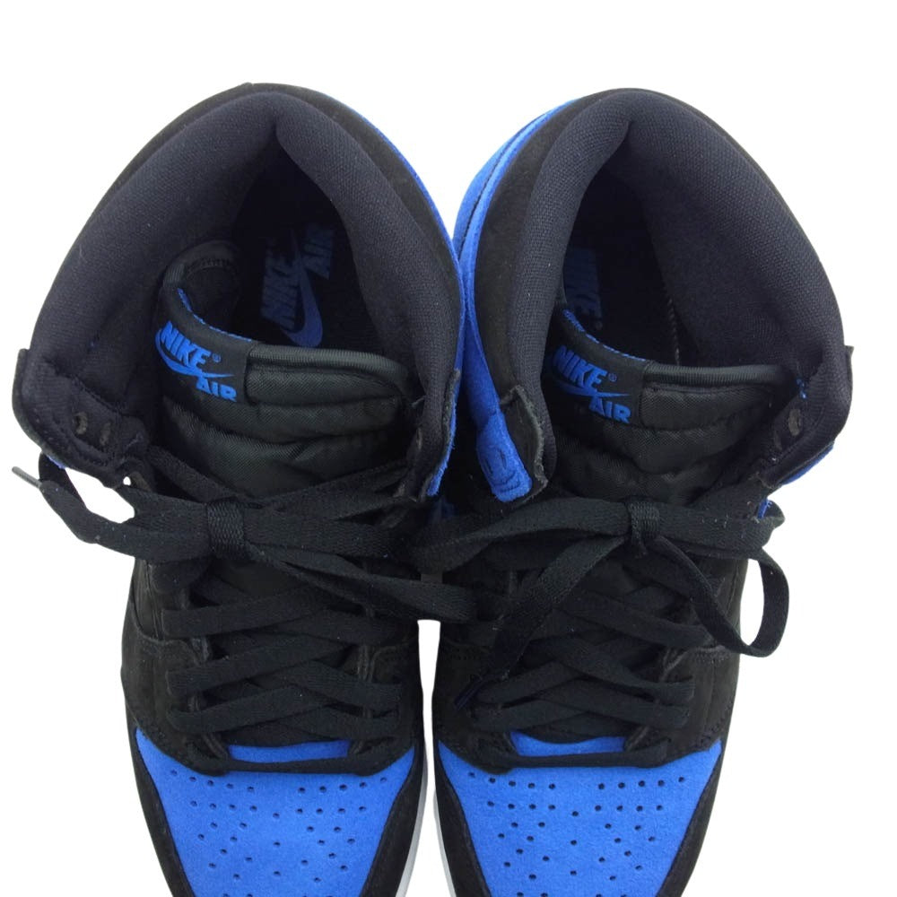 NIKE ナイキ DZ5485-042 Air Jordan 1 Retro High OG Royal Reimagined  エアジョーダン1 レトロ ハイ OG ロイヤル リイマジンド ハイカット スニーカー ブルー系 ブラック系 27cm【極上美品】【中古】