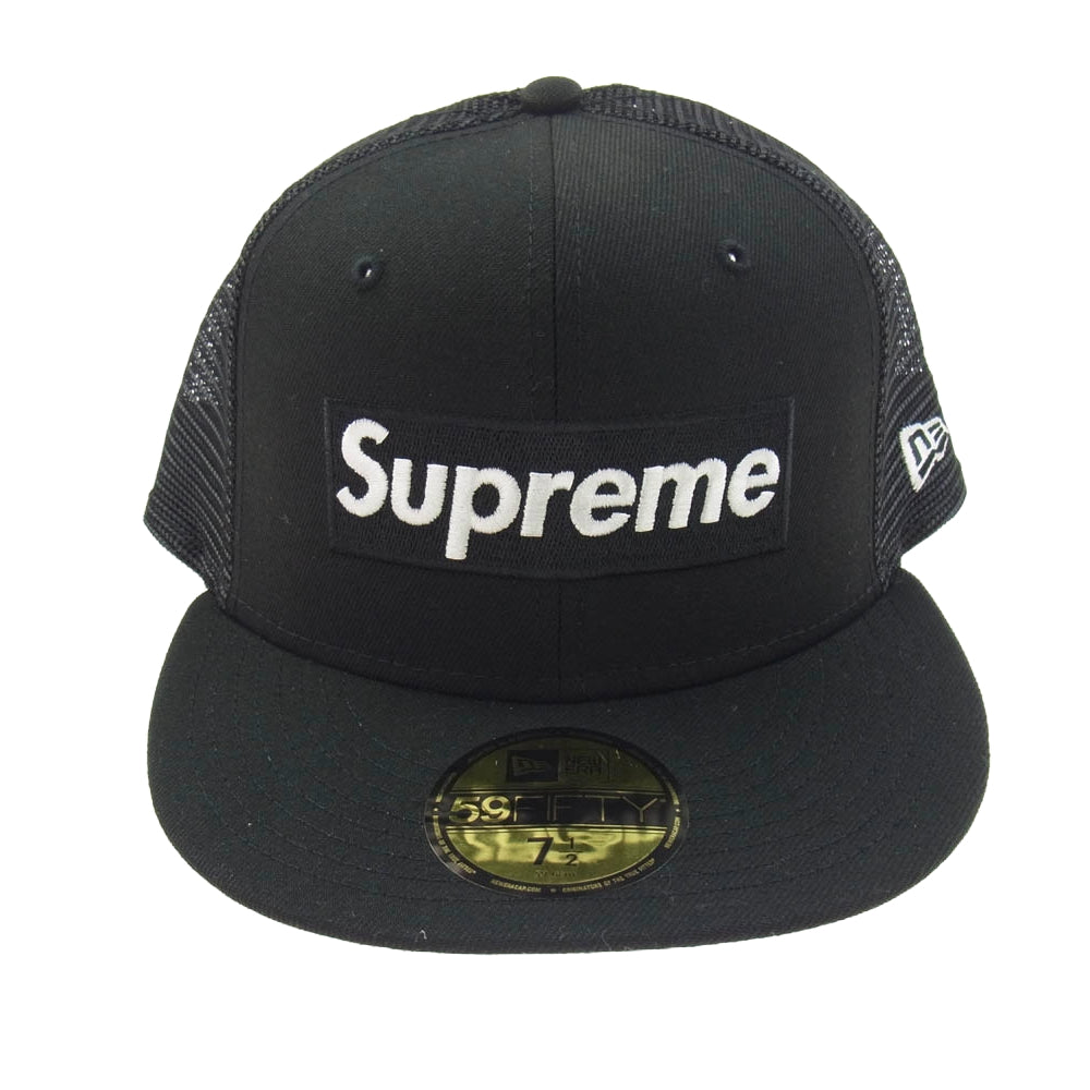 Supreme シュプリーム 23SS Box Logo Mesh Back New Era Black ボックスロゴ メッシュ バック ニューエラ Cap キャップ ブラック系 ブラック系【中古】