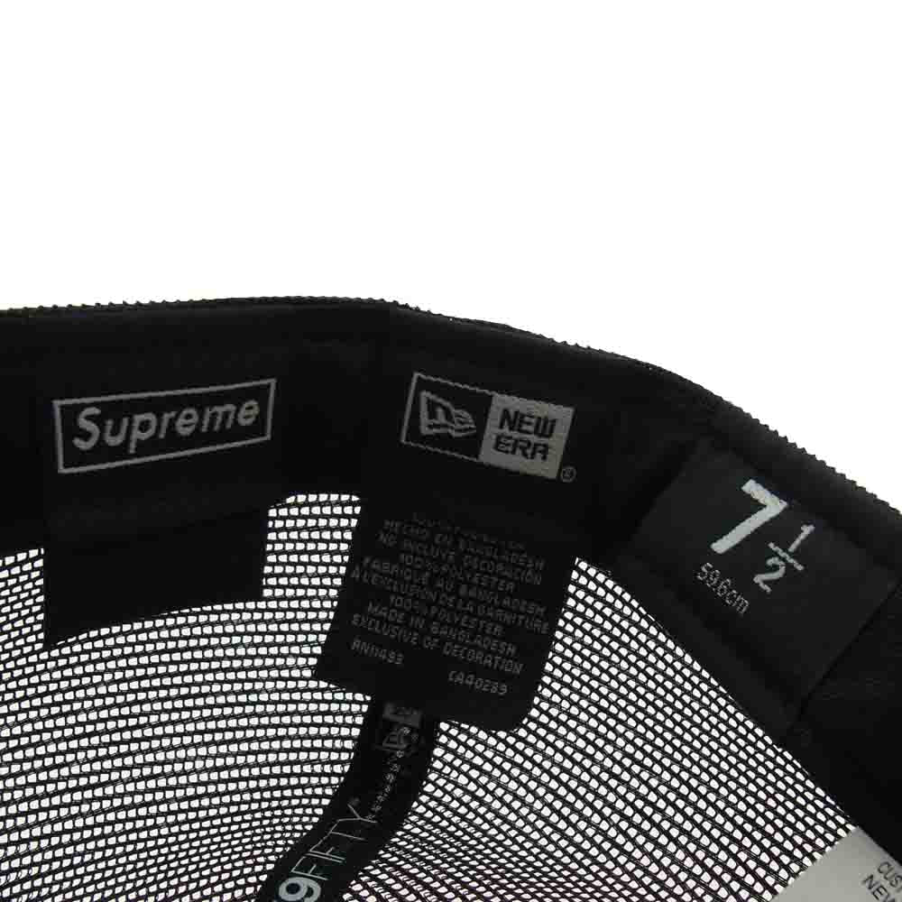 Supreme シュプリーム 23SS Box Logo Mesh Back New Era Black ボックスロゴ メッシュ バック ニューエラ Cap キャップ ブラック系 ブラック系【中古】