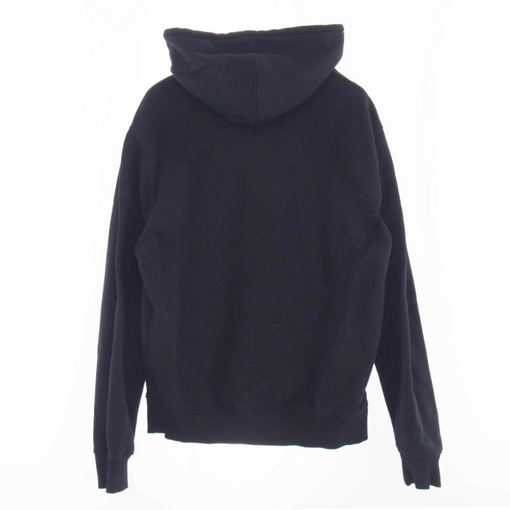 AMI PARIS アミパリス BFUSW200.730 SMALL ADC HOODIE コットン ハートロゴ 刺繍 プルオーバー スウェット パーカー フーディー ブラック系 L【中古】