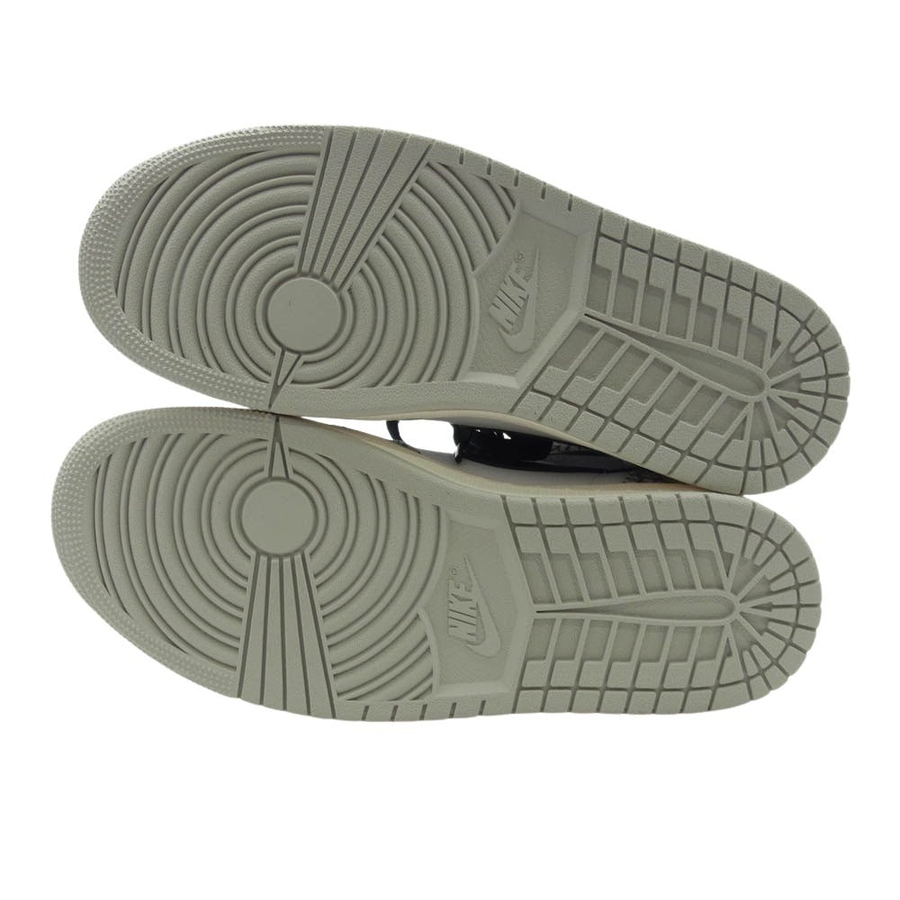 NIKE ナイキ DZ5485-052 Air Jordan 1 High OG White Cement Safari エアジョーダン1 ハイ OG ホワイトセメント サファリ ハイカット スニーカー グレー系 ホワイト系 27cm【極上美品】【中古】