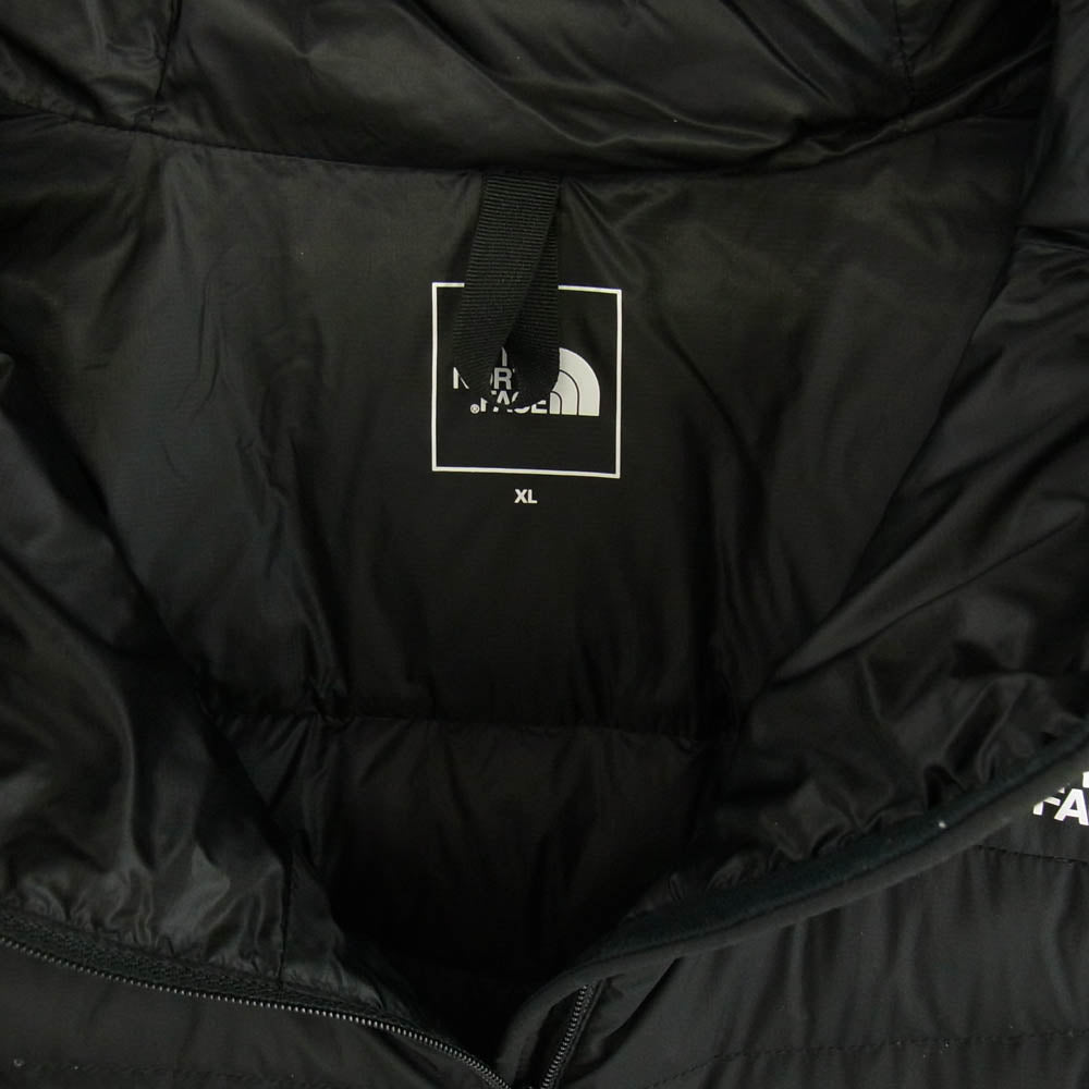 THE NORTH FACE ノースフェイス NY82011 Thunder Hoodie サンダー フーディ ダウン ジャケット ブラック系 XL【美品】【中古】