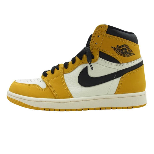 NIKE ナイキ DZ5485-701 Air Jordan 1 Retro High OG Yellow Ochre エアジョーダン1 レトロ ハイ OG イエローオークル ハイカット スニーカー イエロー系 27cm【極上美品】【中古】