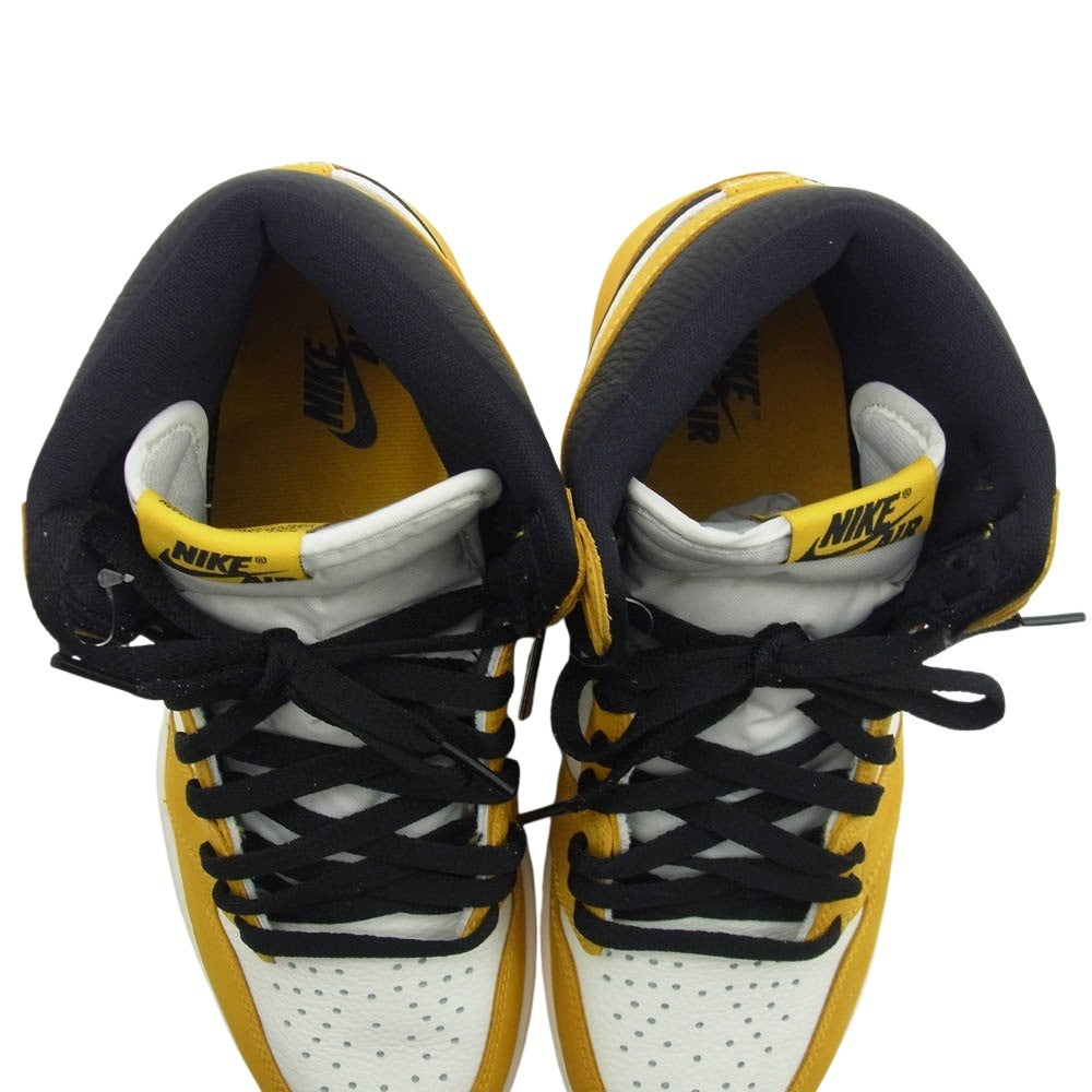 NIKE ナイキ DZ5485-701 Air Jordan 1 Retro High OG Yellow Ochre エアジョーダン1 レトロ ハイ OG イエローオークル ハイカット スニーカー イエロー系 27cm【極上美品】【中古】
