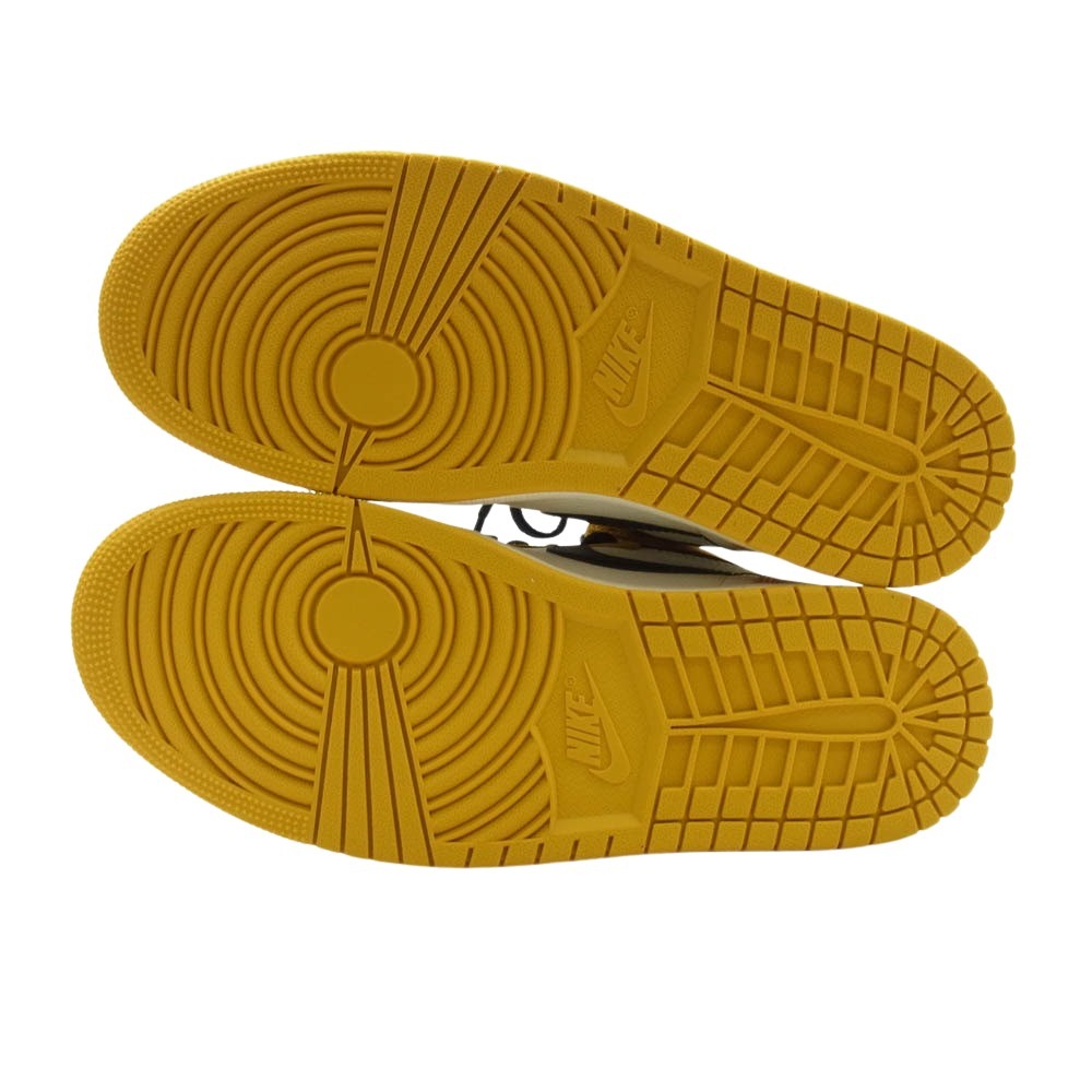 NIKE ナイキ DZ5485-701 Air Jordan 1 Retro High OG Yellow Ochre エアジョーダン1 レトロ ハイ OG イエローオークル ハイカット スニーカー イエロー系 27cm【極上美品】【中古】