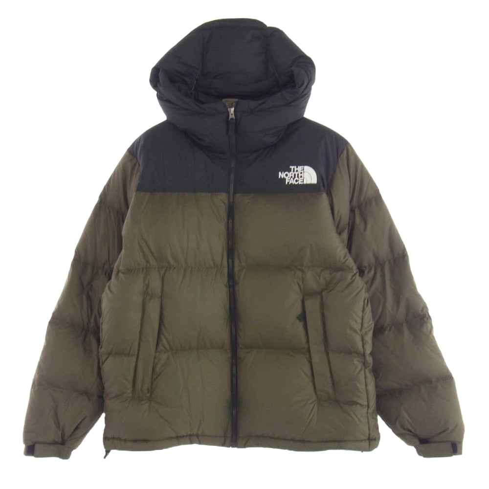 THE NORTH FACE ノースフェイス 23AW ND92331 Nuptse Hoodie ヌプシフーディー ダウン ジャケット NT ニュートープ カーキ系 L【中古】